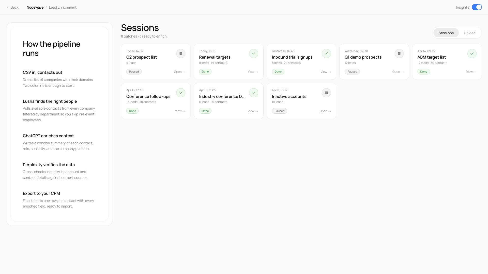 AI-powered lead enrichment